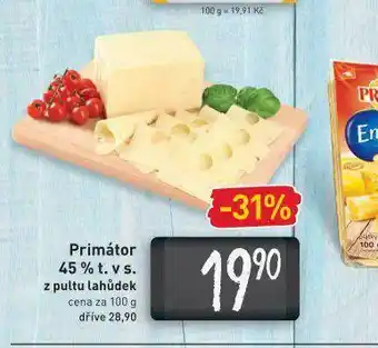 Billa Primátor 45% nabídka