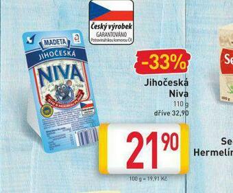 Billa Jihočeská niva nabídka