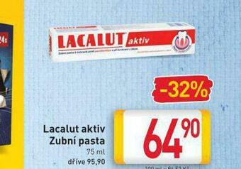 Billa Lacalut aktiv zubní pasta nabídka