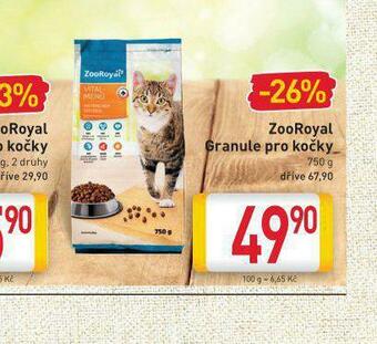 Billa Zooroyal granule pro kočky nabídka