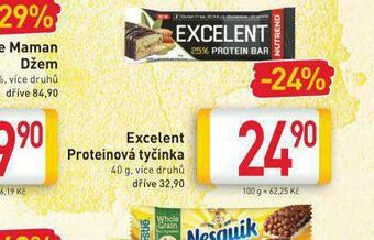 Billa Excelent proteinová tyčinka nabídka