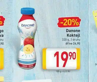 Billa Danone koktejl nabídka