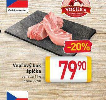 Billa Vepřový bok špička nabídka