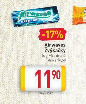 Billa Airwaves žvýkačky nabídka