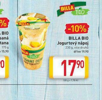 Billa Billa bio jogurtový nápoj nabídka