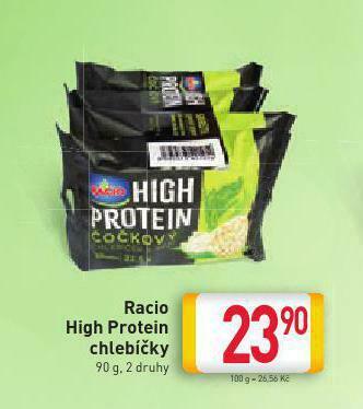 Billa Racio high protein chlebíčky nabídka