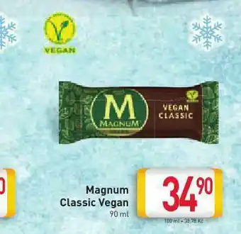 Billa Magnum vegan zmrzlina nabídka