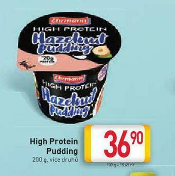 Billa High protein pudding nabídka