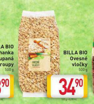 Billa Ovesné vločky nabídka