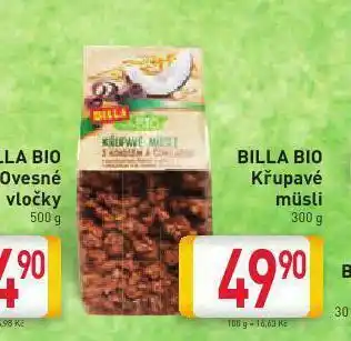 Billa Křupavé musli nabídka