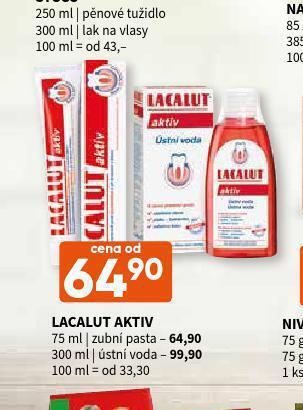 Terno Lacalut zubní pasta nabídka