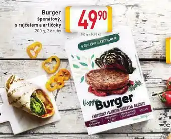 Billa Veggie burger nabídka