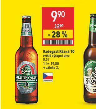 Globus Pivo radegast rázná 10 nabídka