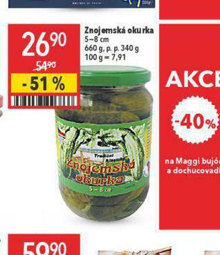 Globus Znojemská okurka nabídka