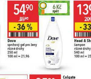 Globus Dove sprchový gel nabídka