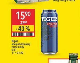 Globus Tiger energetický nápoj nabídka