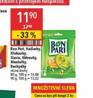 Globus Bon pari, hašlerky, klokanky nabídka