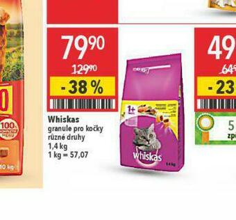 Globus Whiskas granule pro kočky nabídka