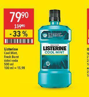 Globus Listerine ústní voda nabídka