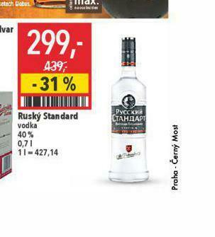 Globus Ruský standard vodka nabídka