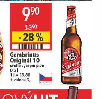 Globus Pivo gambrinus original nabídka
