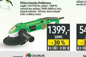 Globus Úhlová bruska fieldmann nabídka