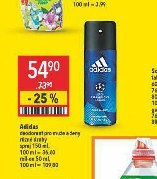 Globus Adidas deodorant nabídka