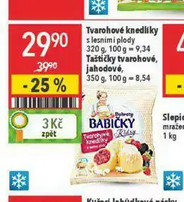 Globus Tvarohové knedlíky s lesními plody nabídka