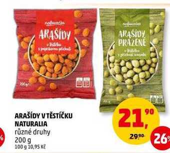 Penny Market Arašídy v těstíčku naturalia, 200 g nabídka