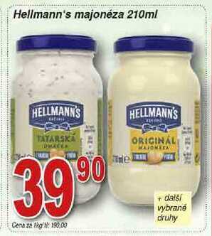 Hruška Hellmann's majonéza 210ml nabídka