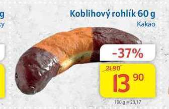 Kubík potraviny Koblihový rohlík kakao 60 g nabídka