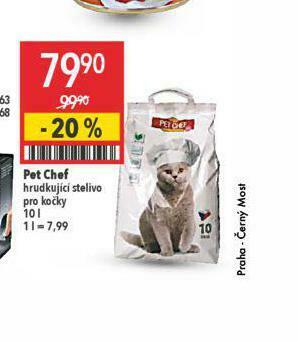 Globus Pet chef hrudkující stelivo pro kočky nabídka