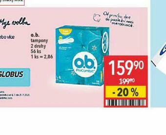 Globus O.b. tampony nabídka