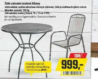 Globus Židle zahradní ocelová nabídka