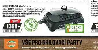 Globus Stolní gril rohnson nabídka