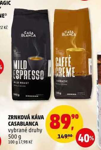Penny Market Zrnková káva casablanca, 500 g nabídka