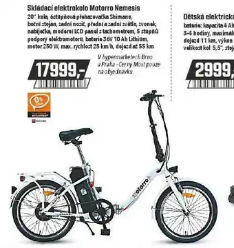 Globus Skládací elektrokolo motorro nemesis nabídka