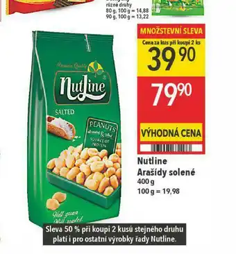 Globus Nutline arašídy solené nabídka