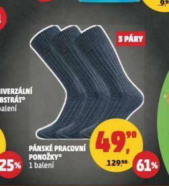 Penny Market Pánské pracovní ponožky nabídka