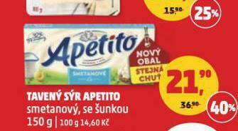 Penny Market Tavený sýr apetito nabídka