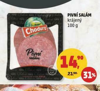Penny Market Pivní salám nabídka