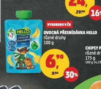 Penny Market Ovocná přesnídávka hello nabídka