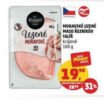 Penny Market Moravské uzené maso nabídka