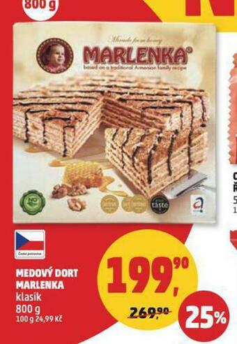 Penny Market Medový dort marlenka nabídka