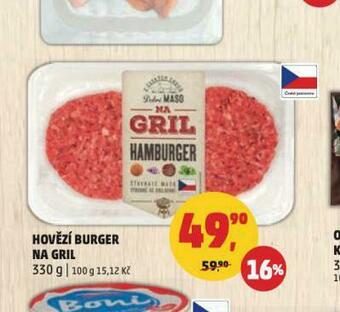 Penny Market Hovězí burger na gril nabídka