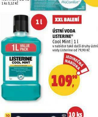 Penny Market Listerine ústní voda nabídka