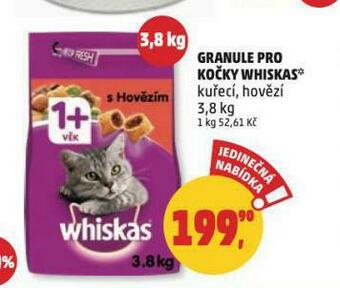 Penny Market Whiskas granule pro kočky nabídka