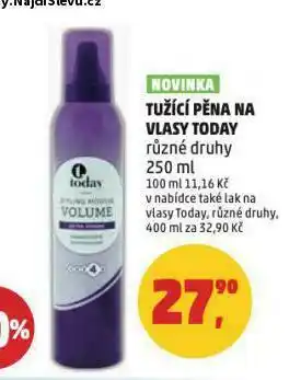 Penny Market Today tužící pěna na vlasy nabídka