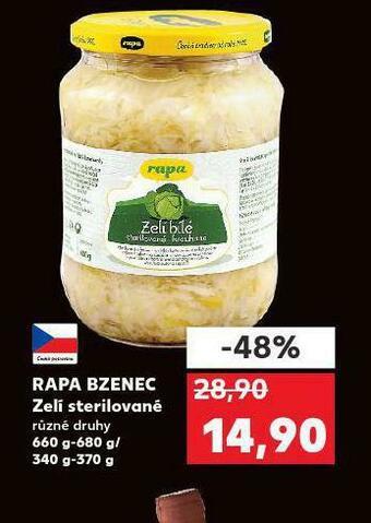 Kaufland Rapa bzenec zelí sterilované nabídka