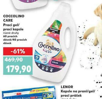 Kaufland Coccolino care prací gel / kapsle nabídka